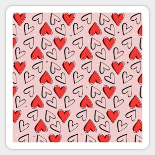 Cute Valentine's Day Pattern Sticker